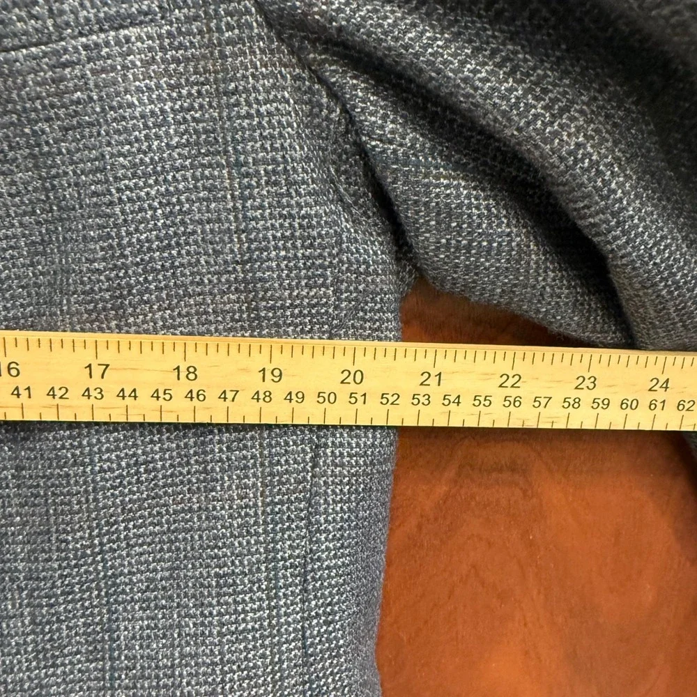 Haggar Imperial Gentleman's Fit Blazer Mens Size 42 Blue Textured‎ Made USA